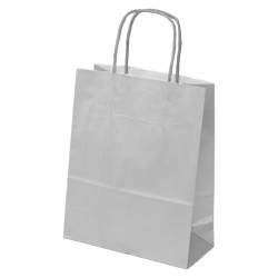 Sac papier kraft argent 18x8x22