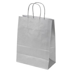 Sac papier kraft argent23x12x30