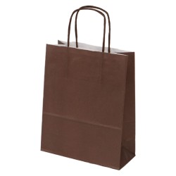 Sac papier kraft chocolat 18x8x22