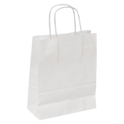 Sac papier kraft blanc 18x8x22