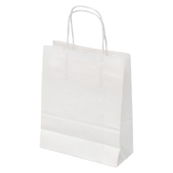 Sac papier kraft blanc 18x8x22