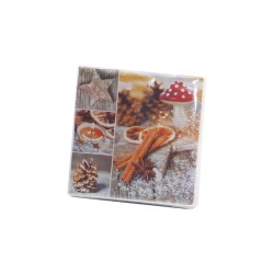 Lot de 20 serviettes en papier deco Noel epices