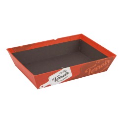 Corbeille carton FSC 'Votre terroir sur un plateau'