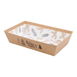 Corbeille carton FSC naturel 'Mon beau sapin'