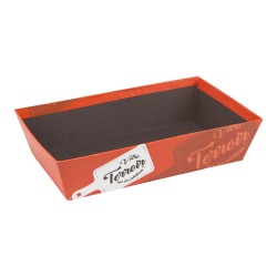 Corbeille carton FSC 'Votre terroir sur un plateau'
