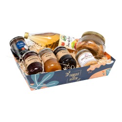 Coffret Cadeau Gourmand - Panier Corbeille du Terroir - Fabriqué