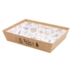 Corbeille carton FSC naturel 'Mon beau sapin'