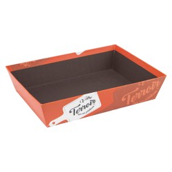 Corbeille carton FSC 'Votre terroir sur un plateau'