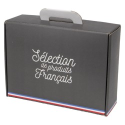 Valisette carton gris FSC produits francais