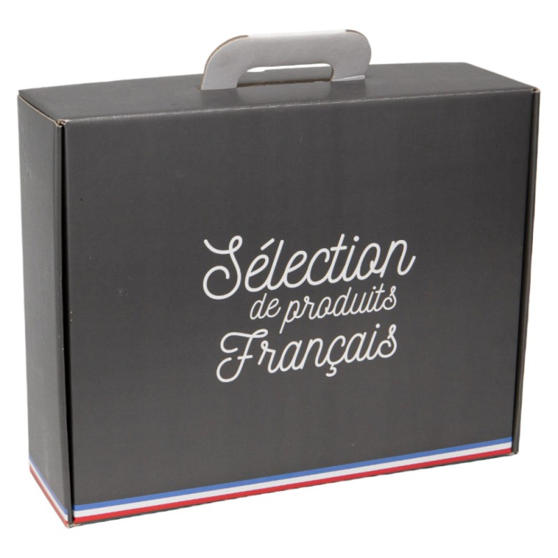 Valisette carton FSC noir Mon coffret degustation