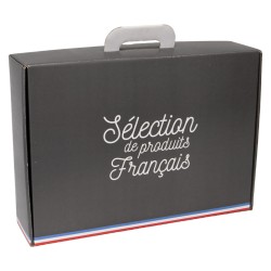 Acheter grande valisette carton vide effet bois coffret cadeau