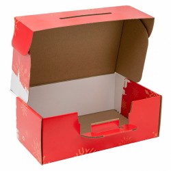 Valisette noel carton Scandinave 36,5x27x12cm