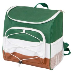 Sac a dos isotherme 600D vert/blanc/marron15L