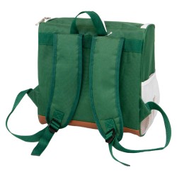 Sac a dos isotherme 600D vert/blanc/marron15L