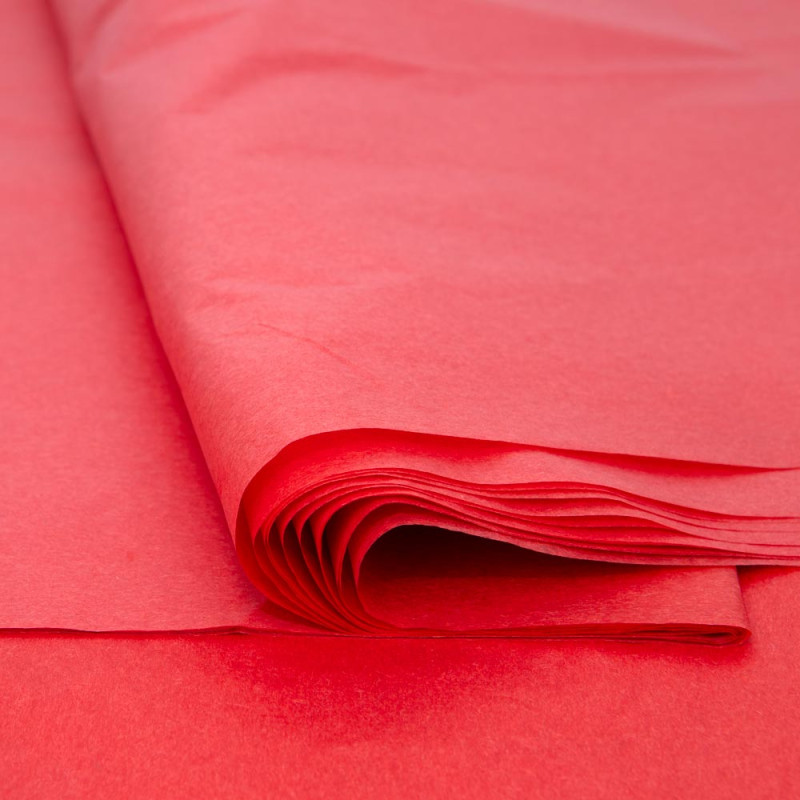Papier de soie rouge - rame de 240 feuilles