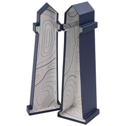 Coffret Carton Bleu Forme de phare Abysse 34,5x10,5x8,5 cm