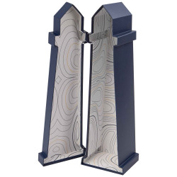 Coffret Carton forme de Phare Bleu Abysse 42x13x10cm