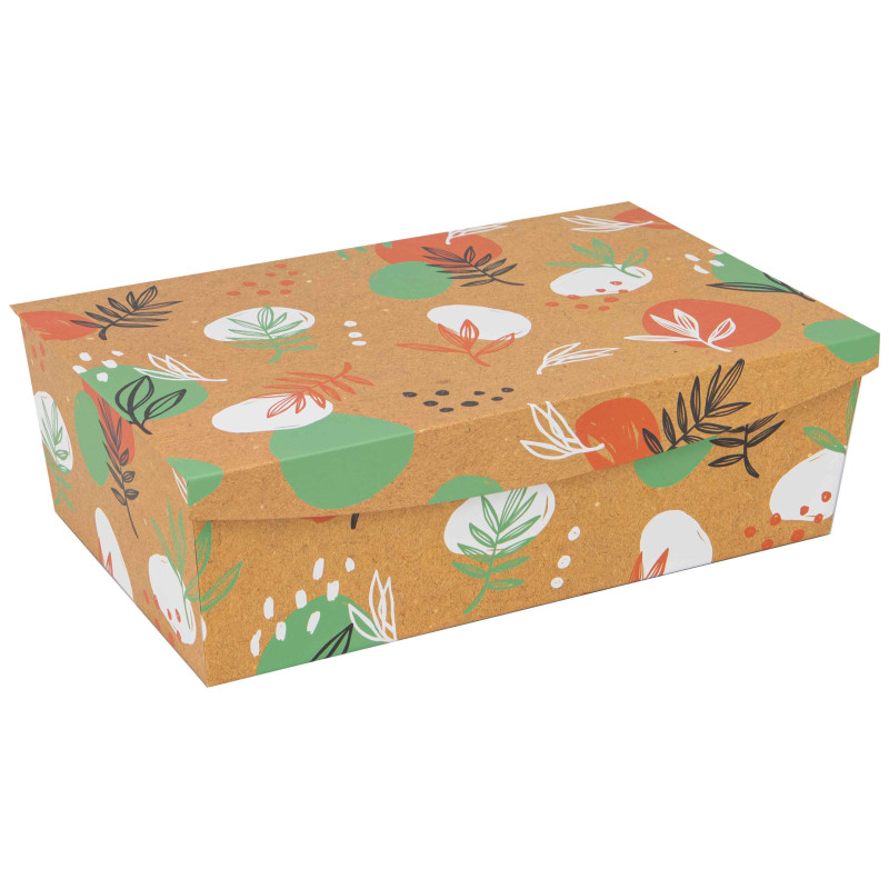 Boite Carton Rectangulaire Orange Canyon 35x23x11 cm