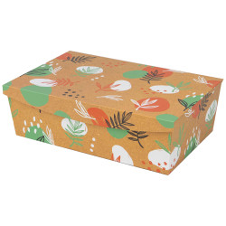 Boite Carton Rectangulaire Orange Canyon 35x23x11 cm