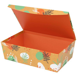 Boite Carton Rectangulaire Orange Canyon 35x23x11 cm