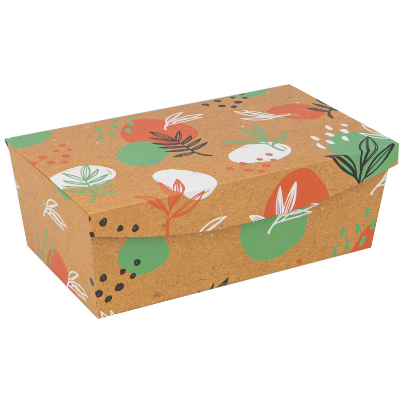 Boite Carton Rectangulaire Orange Canyon 28x17x10 cm