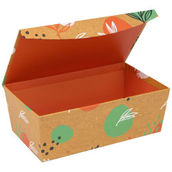 Boite Carton Rectangulaire Orange Canyon 28x17x10 cm