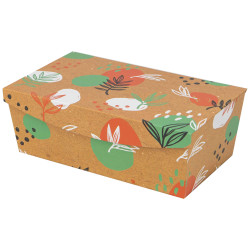 Boite Carton Rectangulaire Orange Canyon 28x17x10 cm