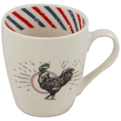 Mug Ceramique Blanc Gallus 7,5x8,5cm