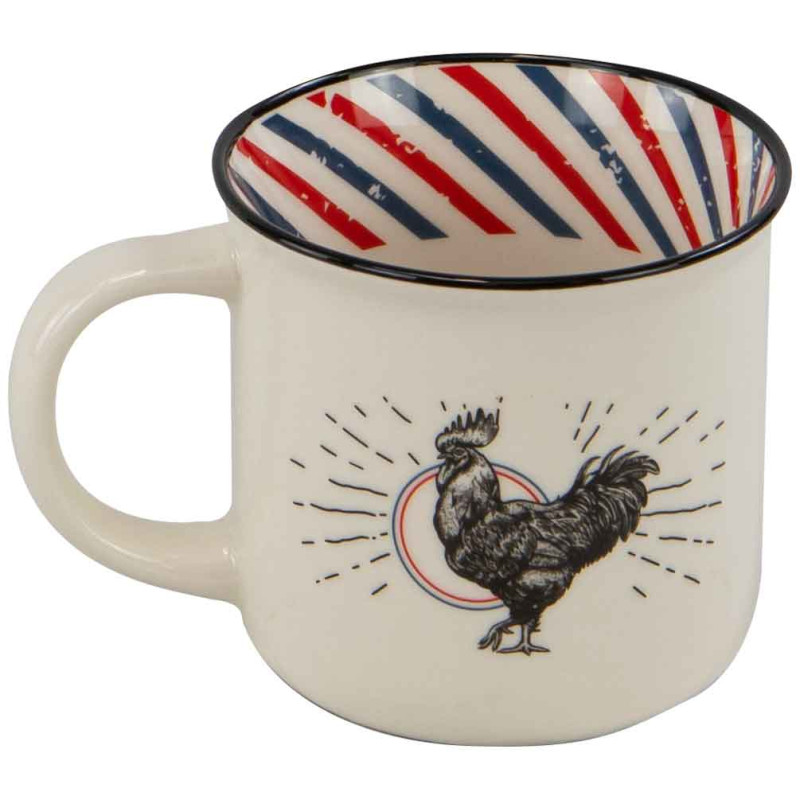 Mug Ceramique Blanc Gallus 9,5x8,5cm