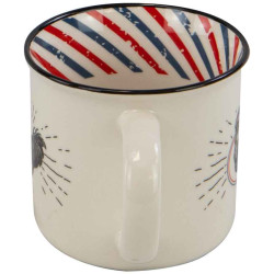 Mug Ceramique Blanc Gallus 9,5x8,5cm