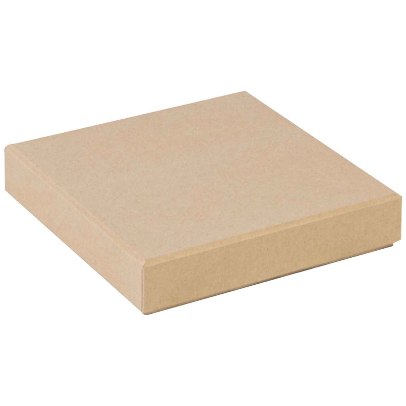 Boite Kraft Carree Chocolat Douceur 15x15x3 cm