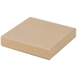 Boite Kraft Carree Chocolat Douceur 15x15x3 cm