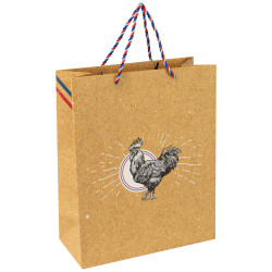 Sac Carton Rectangulaire Gallus Kraft 26x12x32cm 