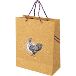 Sac Carton Rectangulaire Gallus Kraft 26x12x32cm 