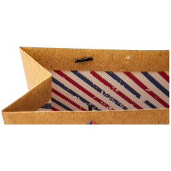 Sac Carton Rectangulaire Gallus Kraft 26x12x32cm 