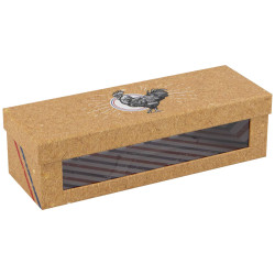 Coffret Carton Fenetre Kraft Gallus 26,5x9,5x7,5cm