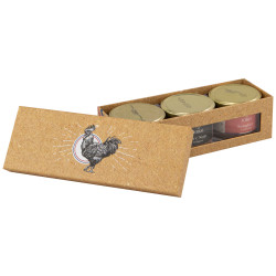 Coffret Carton Fenetre Kraft Gallus 26,5x9,5x7,5cm