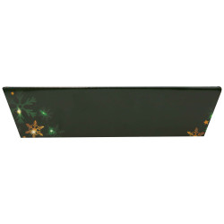 Corbeille Carton Rectangulaire Noel Verdoyant 28,5x21x5,5 cm