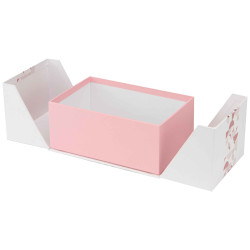 Boite carton double ouverture blanc Iconic 19x12,5x8cm