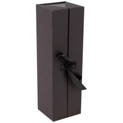 Boite carton double ouverture noir Indispensable 34x10x10 cm