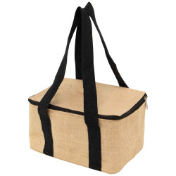 Sac isotherme rectangulaire jute beige 24x16x15cm