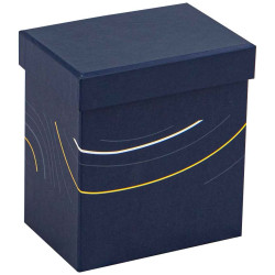 Coffret Carton Rectangulaire Bleu Abysse 11,5x8x12,5cm