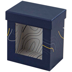 Coffret Carton Rectangulaire Bleu Abysse 11,5x8x12,5cm