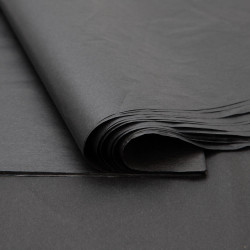 Papier de Soie Noir Elegant 75x50cm 