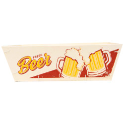 Corbeille Bois Rectangulaire Beige Fresh Beer 29,5x19,5x9cm