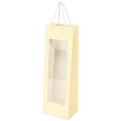 Sac carton 1 bouteille et fenetre Fresh Beer 12x8,5x36cm