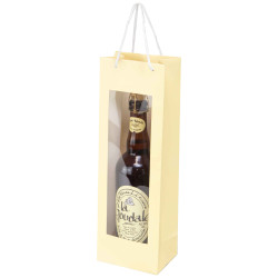 Sac carton 1 bouteille et fenetre Fresh Beer 12x8,5x36cm