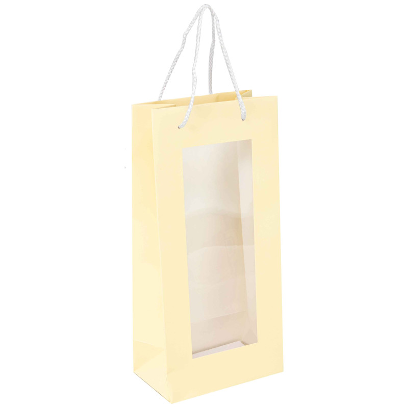 Sac carton 2 bouteilles et fenetre Fresh Beer 16,5x10x35cm