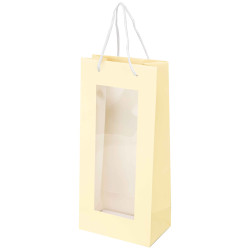 Sac carton 2 bouteilles et fenetre Fresh Beer 16,5x10x35cm