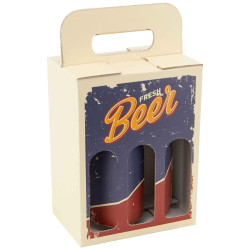 Coffret Carton Fresh Beer Long Neck 19x12x25 cm